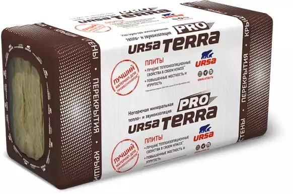 Минеральная вата URSA Тerra 37 RN (6000х1220х100 мм) 1 шт фото